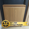 Sapateira Compacta para Hall de Entrada 2 Portas Branca com Tampo Amaneirado 12 Pares - 11