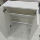 Ver imagem 6 de Sapateira Compacta para Hall de Entrada 2 Portas Branca  Amaneirado 10 Pares