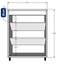 Ver imagem 7 de Sapateira Compacta para Hall de Entrada 2 Portas Branca  Amaneirado 10 Pares
