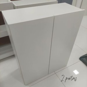 Sapateira Compacta para Hall de Entrada 2 Portas Branca  Amaneirado 10 Pares