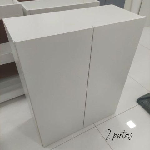 Sapateira Compacta para Hall de Entrada 2 Portas Branca  Amaneirado 10 Pares