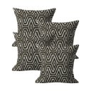 Ver imagem 1 de Kit 4 Capa Almofada 45x45 Luxo Decorativa Sofá Sala Marrom
