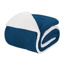 Ver imagem 1 de Edredom Queen Coberdrom Noruega Sherpa/mantinha 1 Peça - Azul Marinho