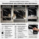 Ver imagem 7 de Painel Flexível Autocolante Mármore Preto Parede Marmorizado Decoração 10 Placas- 60x60cm