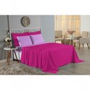 Ver imagem 4 de Jogo de Cama Casal Viúva Nobre 4 Peças Malha 100% Algodão - Pink / Lilás