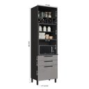 Ver imagem 2 de Kit 2 Fornos de 70cm com 3 Gavetas Alto Cinza/Chumbo/Titânio