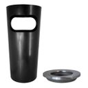 Ver imagem 4 de Cinzeiro Lixeira em Plástico com Aro em Alumínio