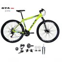 Ver imagem 1 de Bicicleta Aro 29 Gta Start Kit 2x9 Gta Sunrun Freio Disco K7 11/36 Pedivela 24/38d Garfo com Trava