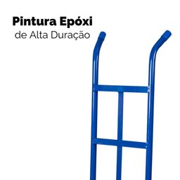 Carrinho de Carga Transporte Armazém 300kg 2 Rodas Reforçado Metalosa - 3