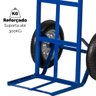 Carrinho de Carga Transporte Armazém 300kg 2 Rodas Reforçado Metalosa - 2