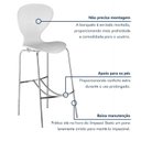 Ver imagem 7 de Kit 6 Banquetas Alta com Encosto Flash Branco