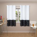 Ver imagem 1 de Cortina Para Cozinha 2,20m x 1,45m Ilhós Estampada Bananinha