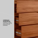 Ver mais imagens de Guarda Roupa Casal 6 Portas Atrice com Pés Nogueira Touch - Demartêz