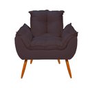 Ver imagem 4 de Kit 2 Cadeiras Poltronas Opala Suede :cinza