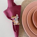 Ver imagem 4 de Prato Raso de Cerâmica Perla Rose Nude Mesa Posta 27cm Avulso