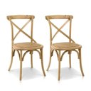 Ver imagem 1 de Cadeira Paris OAK Natural de Madeira de Carvalho - 2 cadeiras