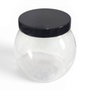Ver imagem 7 de Pote Baleiro Cristal 1,45L Redondo Transparente com Tampa Preto