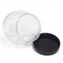 Ver imagem 5 de Pote Baleiro Cristal 1,45L Redondo Transparente com Tampa Preto