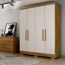 Ver imagem 5 de Guarda Roupa Milly 4 Portas 2 Gavetas Cor:Cumaru Fendi