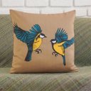 Ver imagem 3 de Kit com 4 Capas para Almofadas Decorativas Pássaros Amarelo