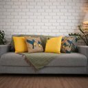 Ver imagem 2 de Kit com 4 Capas para Almofadas Decorativas Pássaros Amarelo