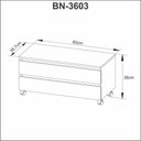 Ver imagem 4 de Conjunto Kit para banheiro 80cm com Gabinete fixo e móvel espelheira e cuba CJ43018-103 Móvel na Cai