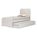 Ver imagem 1 de Cama de Solteiro Bibox Luiza Branco com Auxiliar - Vitamov 0420810
