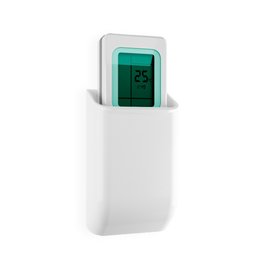 Suporte de Parede para Controle Remoto Tv e Ar Condicionado- Branco - 1