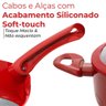 Conjunto de Panelas Indução Revestimento Cerâmica Yafo Vermelho 5 Peças - Lehaví - 6