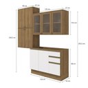 Ver imagem 2 de Conjunto para Banheiro Kappesberg Celeste 4 Peças Nogueira/branco 200cm