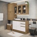 Ver imagem 1 de Conjunto para Banheiro Kappesberg Celeste 4 Peças Nogueira/branco 200cm