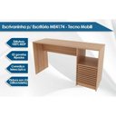 Ver imagem 3 de Mesa Computador Escrivaninha C/ Gaveteiro Ripado Me4174 Amêndoa - Tecno Mobili