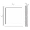 Ver imagem 7 de Lustre Plafon Led Gemini 24w 40x40 Céu Estrelado Acrílico Branco Frio 6500k Bivolt