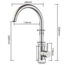 Ver imagem 4 de Torneira de Cozinha Monocomano Inox 304 Escovado Bica Movel