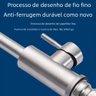 Torneira de Cozinha Monocomano Inox 304 Escovado Bica Movel - 9