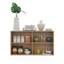 Ver imagem 4 de Aparador Buffet 4 Portas Suspenso Viena V3605 Rustic/Branco Rustic/Branco