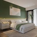 Ver imagem 5 de Conjunto 2 Mesas de Cabeceira 2 Gavetas com Led Yves 53 Cm - Off White Fosco C/ Dourado