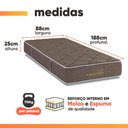 Ver imagem 3 de Colchão Solteiro Double Face Master Hotelaria 88x188x25cm Herval - Suporta até 110kg