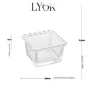 Ver imagem 4 de Bowl Quadrado de Cristal Coração 8,5cm - Lyor