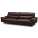 Ver imagem 3 de Sofá 3 Lugares para Sala Living Industrial 236cm Cádis L06 Couro Marrom Escuro - Lyam Decor