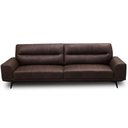 Ver imagem 2 de Sofá 3 Lugares para Sala Living Industrial 236cm Cádis L06 Couro Marrom Escuro - Lyam Decor