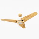 Ver imagem 1 de Ventilador de Teto Natuvent Callis Led 3 Pás Madeira Teca 4000k Branco Neutro, Luz Neutra 220v