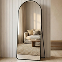 Ver imagem 6 de Espelho Lopazzi 170x70cm Arcos Grande P/ Closet Quarto Preto