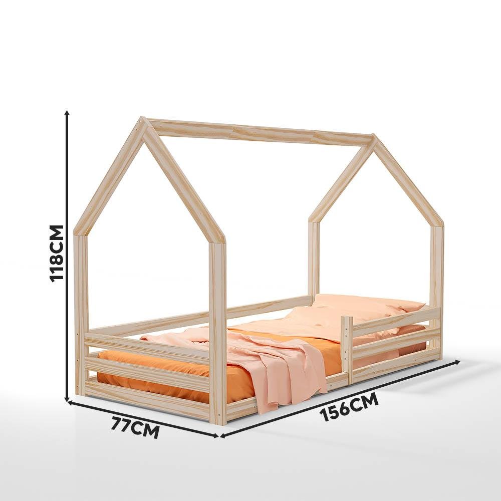 Cama Montessoriana Maciça Infantil Natural Afago Jm - 4