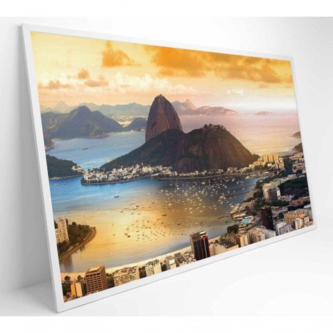Quadro Pão de Açúcar Rio de Janeiro Medidas 60x40 Cm Impressão Adesivo Fotográfico