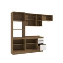 Ver imagem 4 de Armário de Cozinha Completa 100% Mdf 270cm Nogueira/branco Celeste Kappesberg