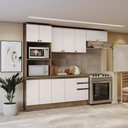 Ver imagem 5 de Armário de Cozinha Completa 100% Mdf 270cm Nogueira/branco Celeste Kappesberg
