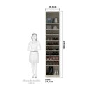 Ver imagem 3 de Guarda-roupa 1 Porta Sapateira 50cm Prime Plus Luciane