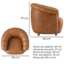 Ver imagem 3 de Poltrona Decorativa Alce Pes Madeira Courino Tcs 727 Moll