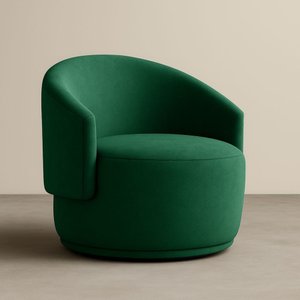 Poltrona Orgânica Oasis Bouclé Premium - Verde